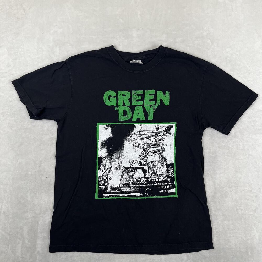 Green Day The Saviors Tour 2024 T-Shirt Mens Large Black Concert Band Tee